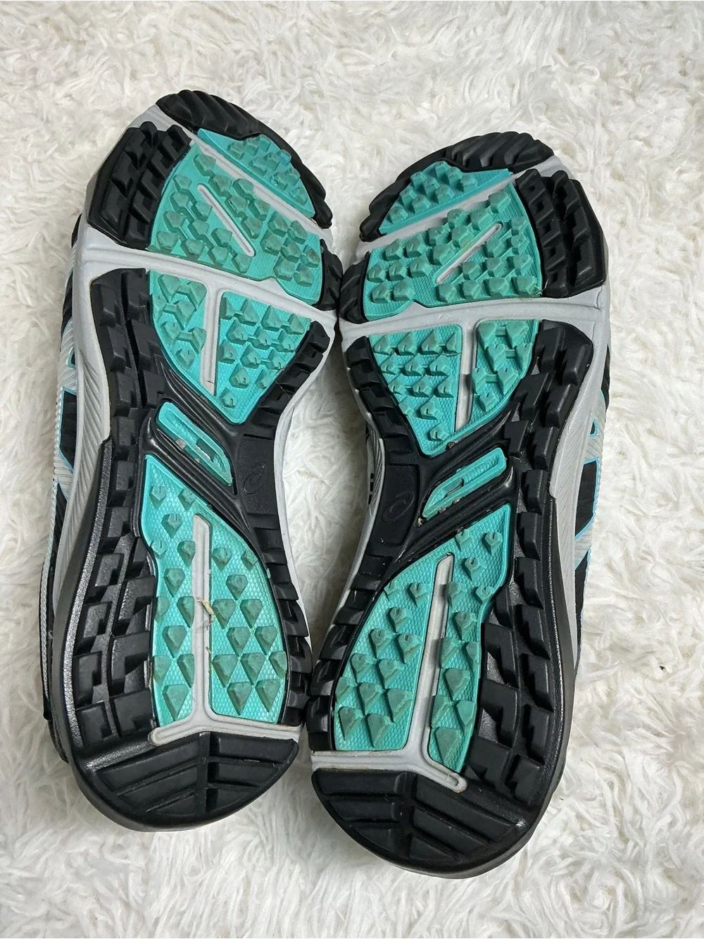 ASICS GEL-Course Glide Golf Shoes Black Silver Teal W 7/ M 5.5 Spikeless outsole